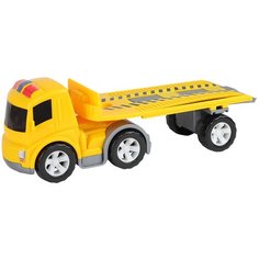 Машинка детская ТМ "Компания Друзей" Эвакуатор, игрушка для детей, для мальчиков, для малышей, пластиковая, цвет желтый, 13х11х35 см