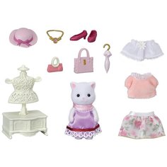 Sylvanian Families Игровой набор "Персидская кошка модница в городе и ее гардероб"