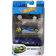 Hot Wheels Базовые машинки, 3 шт, фиолетовый паук, синяя, фиолетовая