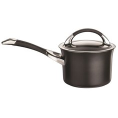 Сотейник для соусов с крышкой CIRCULON Symmetry 1,9 л, 16 см чёрный