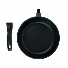 Сковорода литая алюминиевая СОЮЗ ТН, 22 см, ADIMANTIUM, чёрный, ручка съёмная