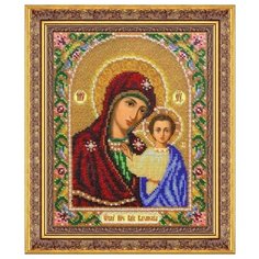 Набор для вышивания бисером "Богородица Казанская", 20x25 см, арт. Б1012 Паутинка