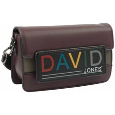 6138-2 BORDEAUX D.TAUPE Сумка кросс-боди женская David Jones
