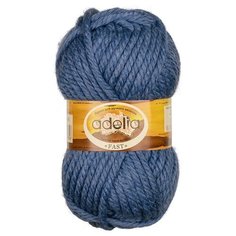 Пряжа Adelia Fast, 78% акрил, 22% шерсть, 3*150 г, 45 м+-2 м, №06, синий