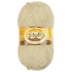 Пряжа Adelia Jake classic, 75% шерсть, 25% нейлон, 5*100 г, 410 м+-15 м, №04, светло-бежевый