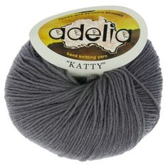 Пряжа Adelia Katty, 100% шерсть, 10*50 г, 150 м+-10 м, №12, серый