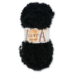 Пряжа Visantia Zikzak, 100% полиэстер, 5*100 г, 100 м+-3 м, №1001, черный