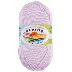 Пряжа Alpina Melissa, 95% вискоза, 5% кашемир, 10*50 г, 125 м+-6 м, №10, светло-сиреневый