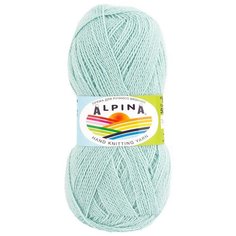 Пряжа Alpina Klement, 80% альпака, 20% мериносовая шерсть, 4*50 г, 300 м+-10 м, №25, светло-бирюзовый
