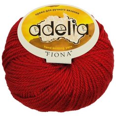 Пряжа Adelia Fiona, 50% шерсть, 50% акрил, 10*50 г, 90 м+-3 м, №222, красный