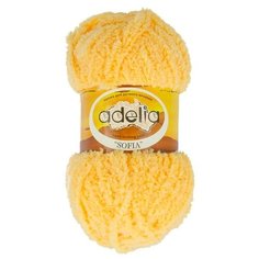 Пряжа Adelia Sofia, 100% полиэстер, 10*50 г, 90 м+-6 м, №35, желтый