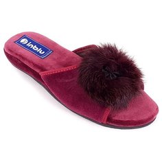 Домашние тапочки INBLU AP-9G бордового цвета (Размер 37 / 23,5см)