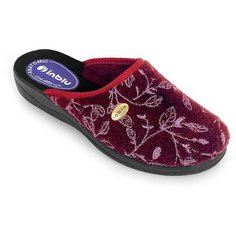 Тапочки анатомические INBLU CA-3X бордового цвета (Размер 39 / 24см)