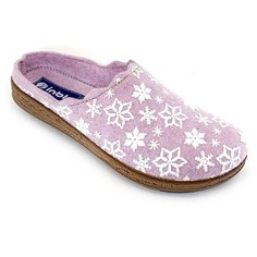 Войлочные тапочки на платформе INBLU ADS1FE01 цвета глицин (Размер 37 / 24см)