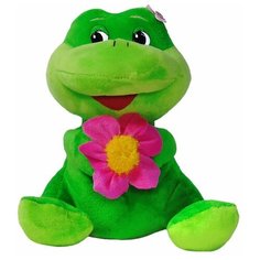 Мягкая игрушка Лягушка с цветком, 27 см Азбука Тойс