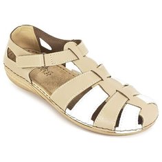 Босоножки из натуральной кожи INBLU VC20CH cветло-бежевые (Размер 36 / 22,5см)