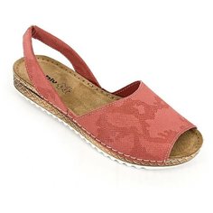 Босоножки из натуральной кожи INBLU VO-3A розового цвета (Размер 38 / 23,5см)