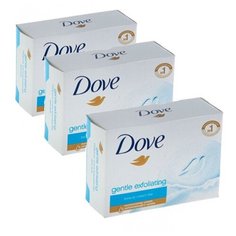 DOVE Крем-мыло твердое Нежное отшелушивание 100гр (3 шт в наборе)