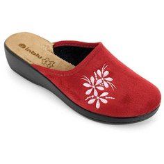 Тапочки анатомические INBLU CL-1D бордового цвета (Размер 38 / 23,5см)