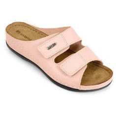 Сабо из натуральной кожи INBLU 06-4C розового цвета (Размер 38 / 24см)