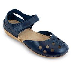 Босоножки из натуральной кожи INBLU VC-4T синего цвета (Размер 37 / 23см)