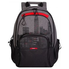 Рюкзак Grizzly RU-030-4 17, черный/красный