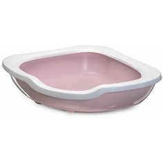 Туалет-лоток для кошек Imac Fred 51х51х15.5 см пепельно-розовый 1 шт.