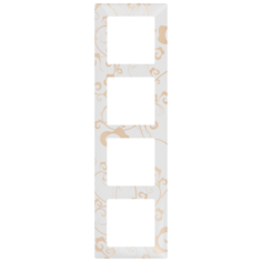 Рамка 4п Legrand754104 Valena Life, ампир белый