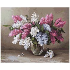 Картина по номерам на подрамнике Сирень 40х50 Color KIT