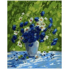 Картина по номерам на подрамнике Васильковое лето 40х50 Color KIT