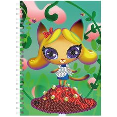 Алмазная мозаика Color Kit тетрадь Кошка-Алиса, клетка 48 листов TR011