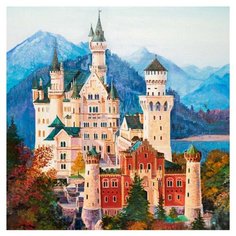 Картина по номерам "Средневековый замок" (18 цветов) Molly