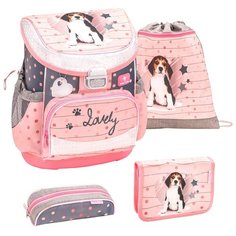 Ранец Belmil Mini-Fit - Lovely Beagle, Щенок, розовый, с наполнением