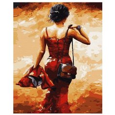 Картина по номерам ВанГогВоМне Уходящая в красном, ZX 23261