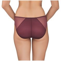 Lauma Трусы Tiffany средней посадки с кружевом, размер 38, красный виноград