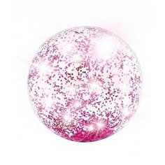 Мяч пляжный "Блеск" 58070NP, прозрачный, 71см, Intex