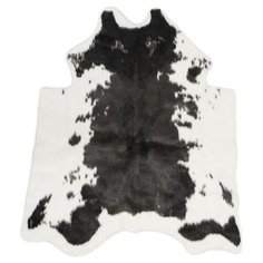 Коврик-шкура LUCKY Коровка, размер: 1х0.94 м, черный/белый