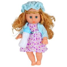 Детская игрушка кукла для девочек пупс на батарейках, с аксессуарами, со звуком, пьет-писает, длинные волосы, в/к 44*11*35,5 см Компания Друзей