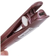 Стайлер для выпрямления волос HS-1014R Pioneer с USB, индикацией питания и керамическими пластинами 60х13 мм, 12 Вт