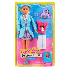 Кукла детская для девочек "Defa", "Медсестра", в комплекте кукла и 3 аксессуара, в/к 20*5.5*32.5см