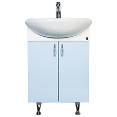 Orange Кларис Kl-55TUB+RA напольная тумба с раковиной, голубая