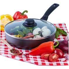 Сотейник Flonal City 24 см со съемной ручкой и стеклянной крышкой