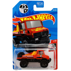 Hot Wheels Базовая машинка Mercedes-Benz Unimog 1300, красная