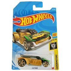 Hot Wheels Базовая машинка Clip Rod, желто-зеленая
