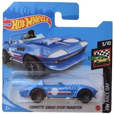 Hot Wheels Базовая машинка Corvette Grand Sport Roadster, голубая