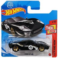 Hot Wheels Базовая машинка Ford GT-40, черная