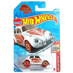 Hot Wheels Базовая машинка Volkswagen Beetle, белая