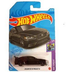 Hot Wheels Базовая машинка Jaguar XE SV Project 8, черная