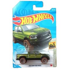 Hot Wheels Базовая машинка 2020 Ram 1500 Rebel, зеленая
