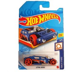 Hot Wheels Базовая машинка Lethal Diesel, синяя